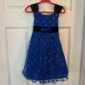 Jessica Ann Blue and Black Party Dress Size 2t